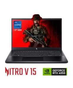 Acer Nitro V ANV15 Gaming Laptop 15.6 Inch Full HD IPS 144Hz Display, Intel Core i7-13620H 10 Cores/16GB DDR5 RAM/1TB SSD Storage/6GB NVIDIA GeForce RTX 4050 Graphics/Windows 11 Home/ English/Arabic Obsidian Black