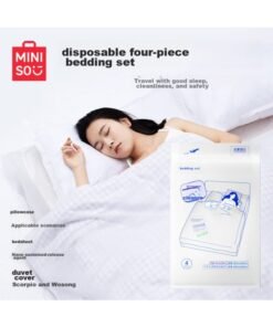 Miniso Disposable Four-piece Bedding Set, Travel Essential, Hotel And Business Trip Portable Kit, 1 Pack