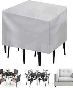 Waterproof Garden Furniture Cover, Patio Cover,Table Chair Sofa Covers, Waterproof Dust Proof Anti UV/Wind, Protective Cover for Garden,Home (90x90x90cm)