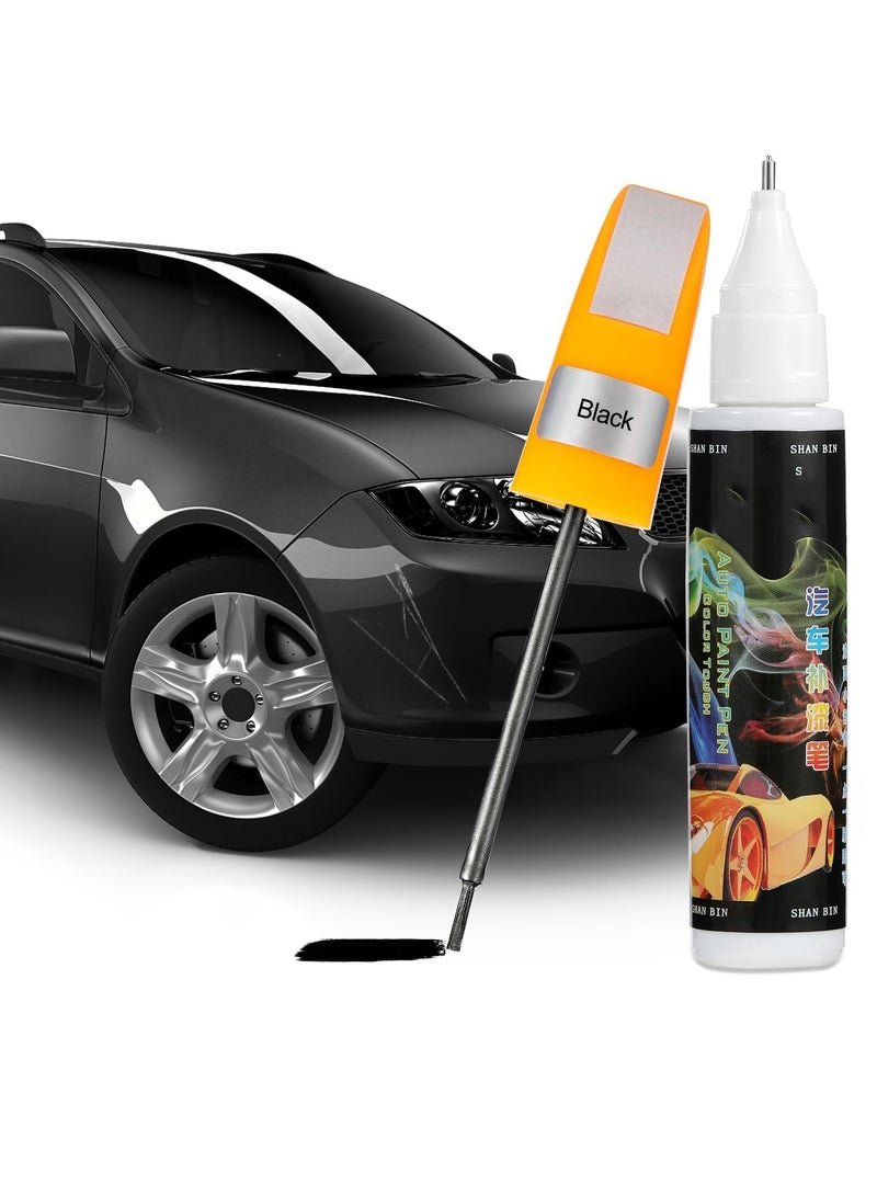 4 Pack Car Scratch Repair Kit - 2 in 1 Touch Up Paint Pen for Deep & Minor Scratches, Easy Car Scratch Remover, Black Paint for Cars