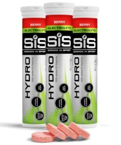 SIS Hydro Electrolyte Tablets | Sugar Free Hydration Tablets | Essential Electrolytes to Reduce Fatigue & Aid Rehydration | Gluten Free | Berry Flavour | 60 Servings | 3 X 20 X 4.5 g