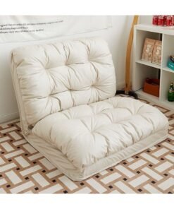Folding Sofa Bed Fabric Couch Lounge with 5 Adjustable Reclining Position, Can Lie and Sleep Small Household Tatami