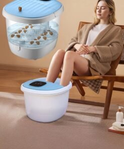 DBLEW Electric Shiatsu Foot Spa Massager LED Display, Temperature Control, Timer, Herbal Soak, All-in-One Relaxation for Home, Pain Relief, Plantar Fasciitis, Blood Circulation, Foot Care