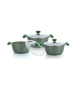 Prestige Essentials 6 pc set Green Granite Non-Stick Aluminium
