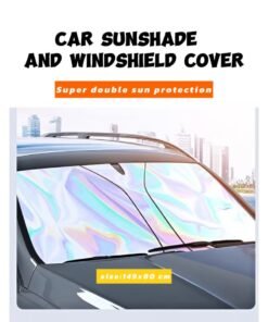 TNGames 149×80cm Extra-Large Car Sunshade Windshield Cover One-Button Fold | UV Protection | Ultra Sun Blocking | Universal Fit for Sedans/SUVs/Trucks | Portable Storage