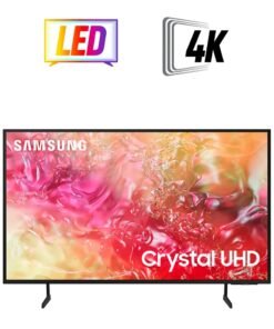 Samsung Smart TV, Crystal UHD, DU7000, 55 Inch, 2024, PurColor, 4K Upscaling, Tizen OS, Q-Symphony UA55DU7000UXZN Black