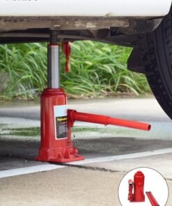 DUNISO 3 Ton Hydraulic Bottle Jack with rocker, Heavy Duty Steel Automotive Lifting Jack,Portable Repair Tool for Car, Truck, RV, and More（Red）