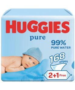 HUGGIES Pure Baby Water Wipes 3 Pack x 56 Wipes, 168 Count