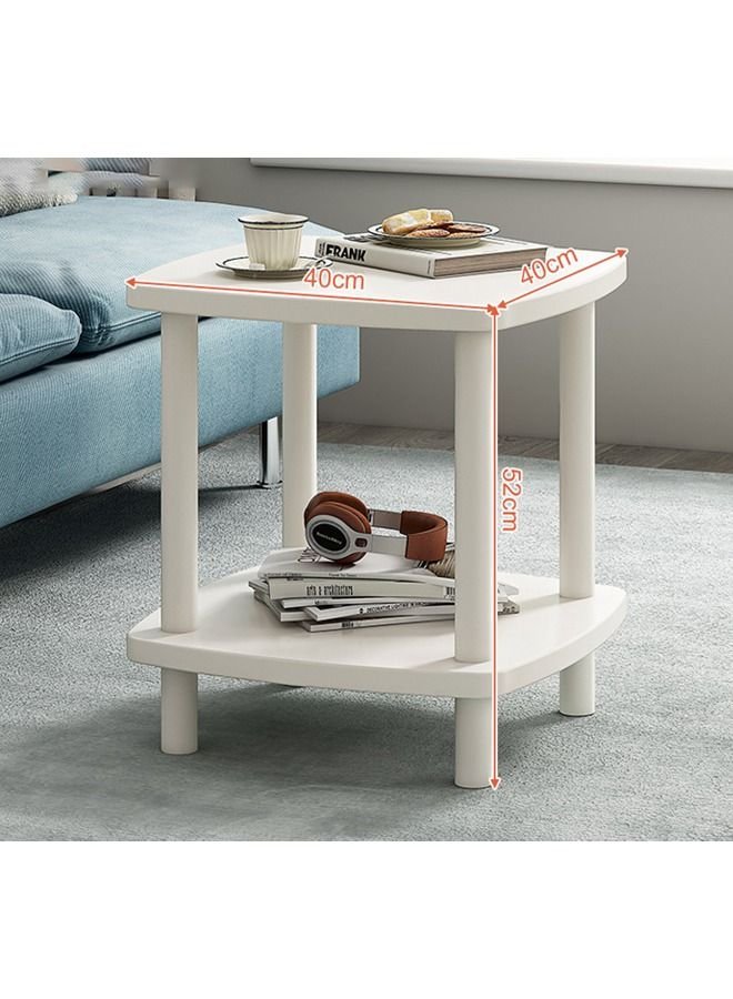 NKX Minimalist Square Coffee Table for Bedroom and Living Room 40x40 cm