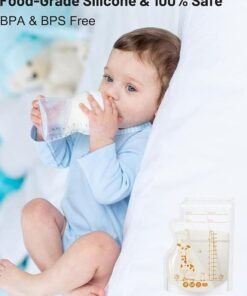 Sharpdo 30 Pieces Breastmilk Storage Bag, Disposable Milk Storage Bag for Breastfeeding, No-Leak Milk Freezer Storage Pouches, 200ml / 250ml - Image 4