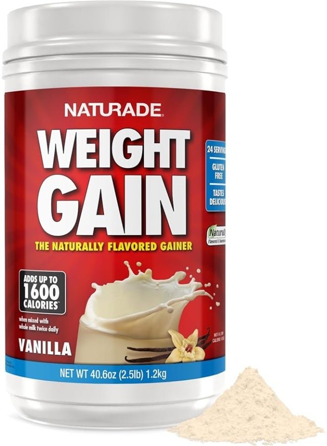 Naturade Weight Gain, Vanilla, 2.5 LB Packaging May Vary
