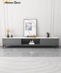 Ammar Space 120*35*40cm TV Cabinet TV Stand Table Living Room Storage Shelves Modern Entertainment Center and Industrial Media TV Console Table