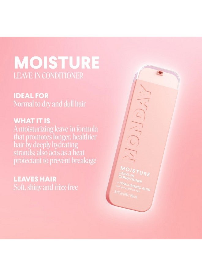 MONDAY HAIRCARE Monday Giftset - Moisture 12Oz Shampoo & Conditioner Set & Moisture 5.1Oz Leave-In Conditioner