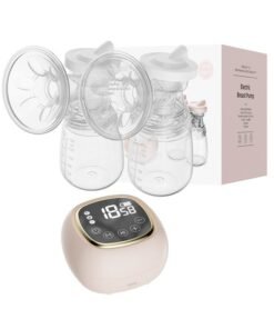 ALLTOMOM Automatic Hands Free Electric Double Breast Pump 3 Modes 9 Levels with Memory function Easy to Clean