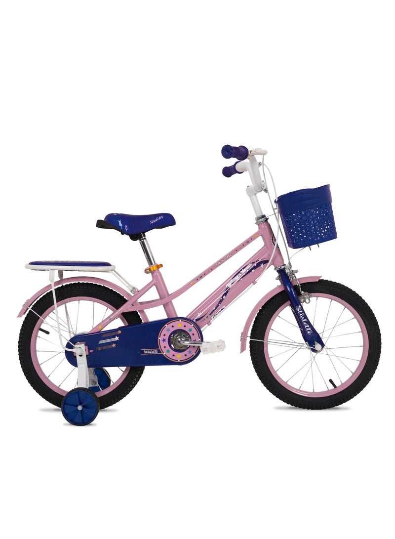 Vaux Starlette Road Bike || 16 Inch Wheel Size || For Kids || Adjustable Seat || Light Pink