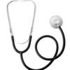 Basic Medical Stethoscope Professional Single Stethoscope， Portable Medical Single Head Stethoscope，Black Tube，HM-110