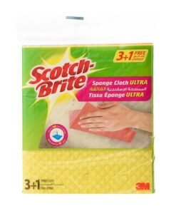 Scotch Brite Sponge Cloth Ultra, Pack Of 3+1 Free Multicolour