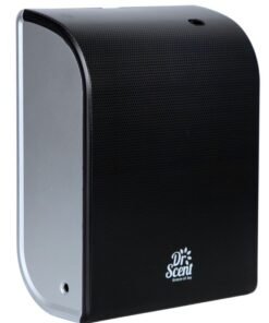 Dr Scent Essential Oil Diffuser – Elegant | Sophisticated Design, 100m²-300m³ Coverage, Bluetooth & App Control, Infuses Fragrance to Enhance Your Environment (Black-Silver)