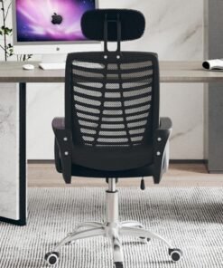 CityRiya-Long Office Chair Ergonomic Gaming Chair Upgraded Computer Desk Chair Executive Swivel Computer Chair Game Chair with Lumbar Support for Home Office Mesh Chair