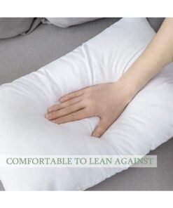 KRUDE 100% Cotton 900grm Hollow Siliconized Fiber Press Pillow 1pc Cotton White 50x75cm