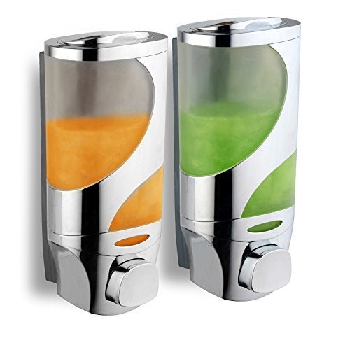 Hotel Spa HotelSpaWave Luxury Soap/Shampoo/Lotion Modular-Design Shower Dispenser System (Pack of 2)