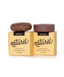 NATURÉL Naturel Relax Moisturizing Shampoo Bar And Conditioner Bar Set Shampoo Bar And Conditioner Bar For Curly Wavy Dry Or Frizzy Hair Vegan & Cruelty Free Zero Waste Made In Usa