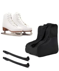 OVERS Figure Ice Skates Full Set for girls and Women Soft Snow Flakes Ice Skating Boot