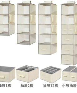 Wardrobe Storage Hanging Bag Bedroom Supplies Hanging Cabinet Storage Artifact Layered Bedroom Foldableing Storage Box