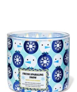Bath & Body Works Fresh Sparkling Snow 3-Wick Candle