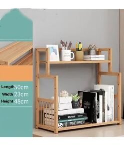 C&C Home Bookshelf Office Student Stationery Organizer Magazine Holder Home Sundries Storage Shelf 50 x 23 x 48 cm