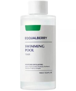 eqqualberry Swimming Pool Protease Facial Toner - 5.24 Fl. Oz / 155ml | Hydrating & Soothing Toner for Face | Pore Control & Mild Exfoliating | All Skin Types | Korean Skincare - EWG Green