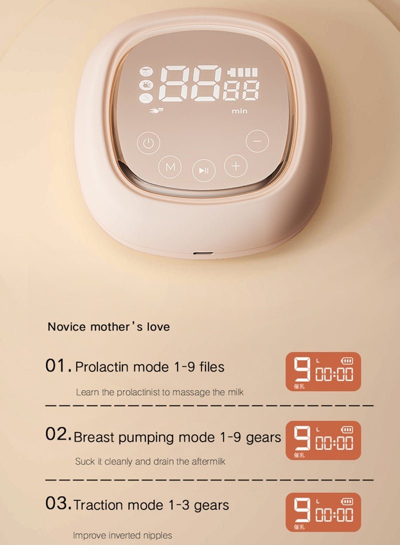 ALLTOMOM Automatic Hands Free Electric Double Breast Pump 3 Modes 9 Levels with Memory function Easy to Clean - Image 4