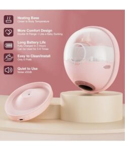 Alternative view of Jccgoo Heated Base Hands Free Breast Pump, Wearable Breastfeeding Pump of Baby Heated Dustproof Base, Automatic Voice Prompts, LED Display with 4 Modes &12 Levels, Memory Function