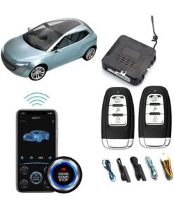 Mauten Keyless Entry, Passive Keyless Entry Car Push Start Engine Start Stop Auto Ignition Button Keyless Entry System Engine Start Module Remote Engine Control Start Stop Shock Sensor DC12V