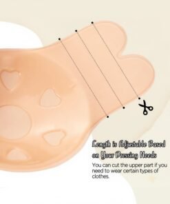 Alternative view of REOCLE 5PCS Women's Adhesive Bras Strapless Backless Bra Invisible Lift Up Adhesive Cover Bra Comfortable & Reusable Silicone Rabbit Ear Bras for Strapless Backless Evening Dresses & Prom Dresses & Bridal Dress