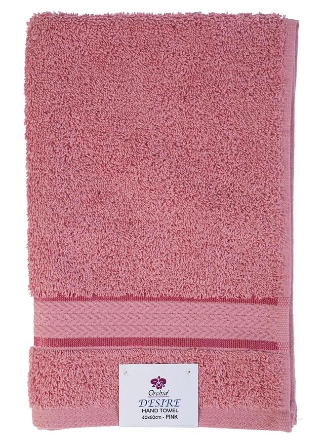 Orchid Desire Combed Hand Towel 40x60cm, Long Staple Cotton Fibre, Highly Absorbent Towel for Bathroom, Fluffy Cotton Spa Towel, Skin Friendly Towels for Pool Gym