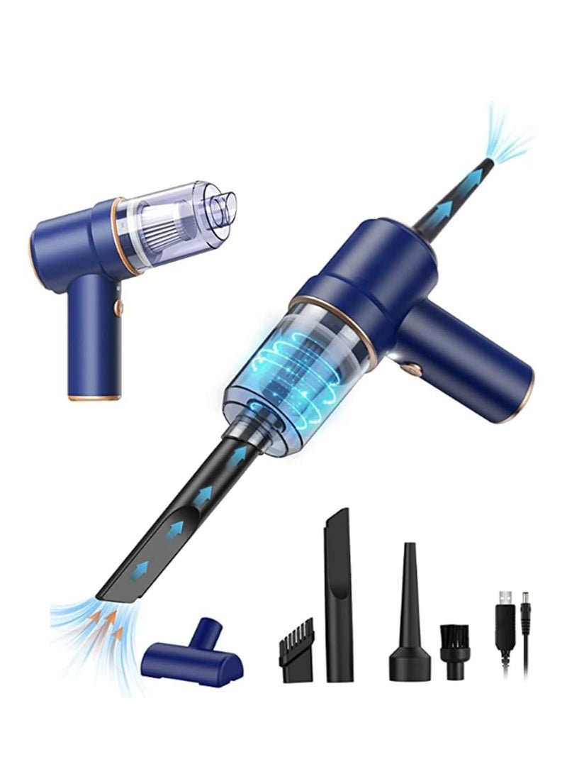 MODERN HOME Car Vacuum Cleaner Cordless, Portable Handheld Vacuum Air Duster, 9000PA/120W Powerful Suction, suction And Blow 2 In 1, With LED Light For Car/Home/Office/Pet, USB Rechargeable