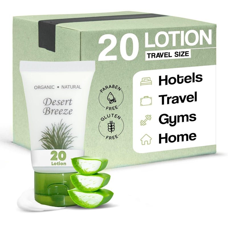 Desert Breeze Lotion Travel Size Hotel Toiletries 1 oz Flip Cap Case of 20