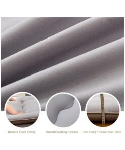 Alternative view of XiuWoo Thick Japanese Futon Mattress, Floor Mattress, Extra Thick Folding Roll Up Bed Topper Mat, Foam Mattress, Foldable Bed, Sleeping Pad, Travel Lounger Resting Bed