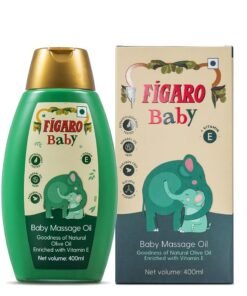 Figaro Baby Massage Oil with Goodness of Natural Olive oil enriched with vitamin E Dermatologically tested  400 ml