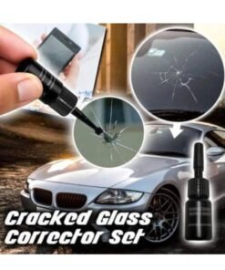 Automotive Glass Nano Repair Fluid, Repair Resin Kit for Car Windshield Chips and Cracks, Quick Fix Auto Windscreen Scratch (Black)
