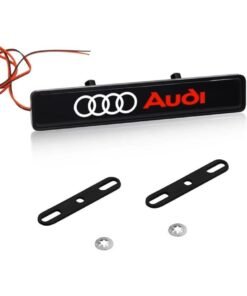 Vierex LED Front Hood Grille Emblem Light for Audi Car Decorative Badge for S3 S4 S5 S6 RS3 RS4 RS5 RS6 RS8 A2 A3 TT B6 B8 Waterproof, 12V LED Accent Lighting Mod Accessory
