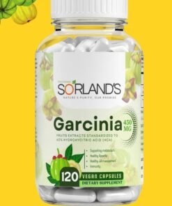 Sorland's Pure Garcinia Extract's Support  Healthy Metabolism -120 Vegan Capsules