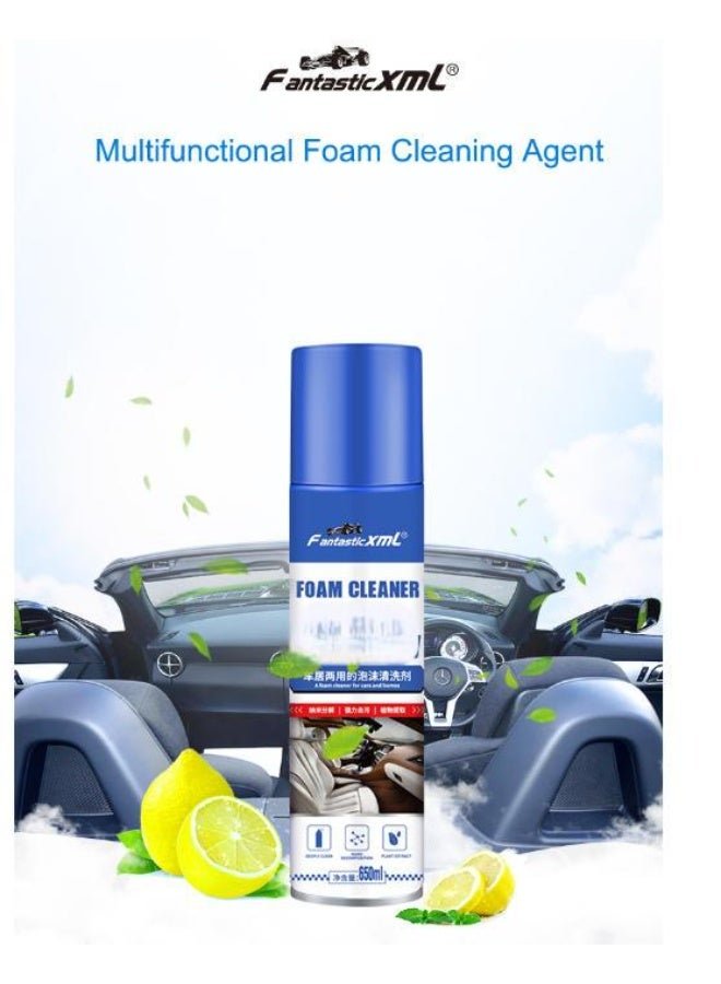 FANTASTIC XML Multi Purpose Foam Cleaner 650ml, Perfect For Fabric, Car ,Carpet, And Vinyl, 1 Piece