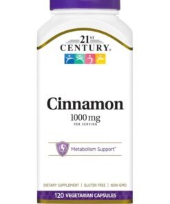 21st Century Cinnamon Dietary Supplement 1000 mg - 120 Vegetarian Capsules