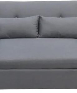 Comfynest 2-Seater Fabric Sofa Bed - Dark Grey