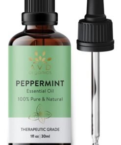 AVD Organics Peppermint Essential Oil 30Ml 100% Pure And Undiluted Mentha Piperita Therapeutic Grade Aromatherapy Oil For Diffuser Relaxation Focus 1 Fl. Oz
