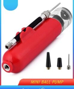 Horse Portable Air Pump, Sports Ball Tool Inflator Ball Pump Multifunctional for Basketball, Football, Volleyball, Portable Red Pump