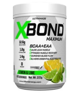 XBOND Maximum BCAA+EAA – 12.6g Amino Acids – Muscle Recovery & Hydration – Sugar Free – 44 Servings (44 Serving, Lemon & Lime)