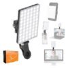 Beyond Basics 60 LED Rechargeable Video Conference Video Light with Front & Back Clip, Adjusted 3 Light Modes for Phone, Smart Phone , iPad, Cameras, Laptop, Makeup, Selfie, Vlog